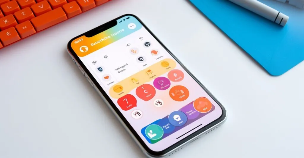 Smartphone Password Manager App Interface