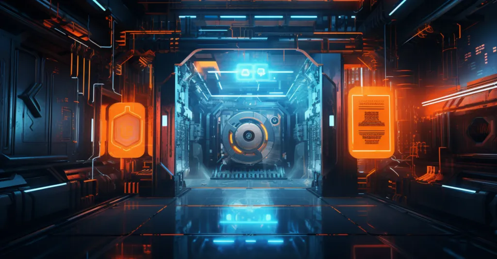 An immersive 3D rendering of a virtual