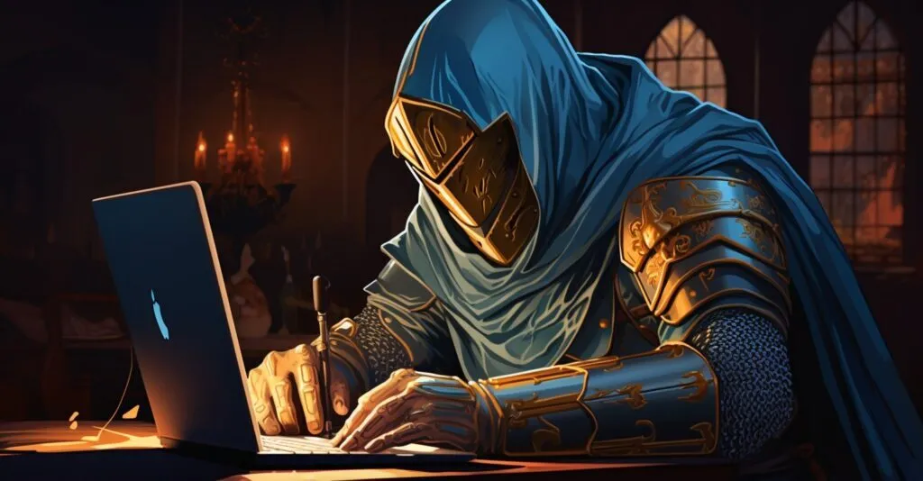 A Digital Knight Changing The Wifi Password