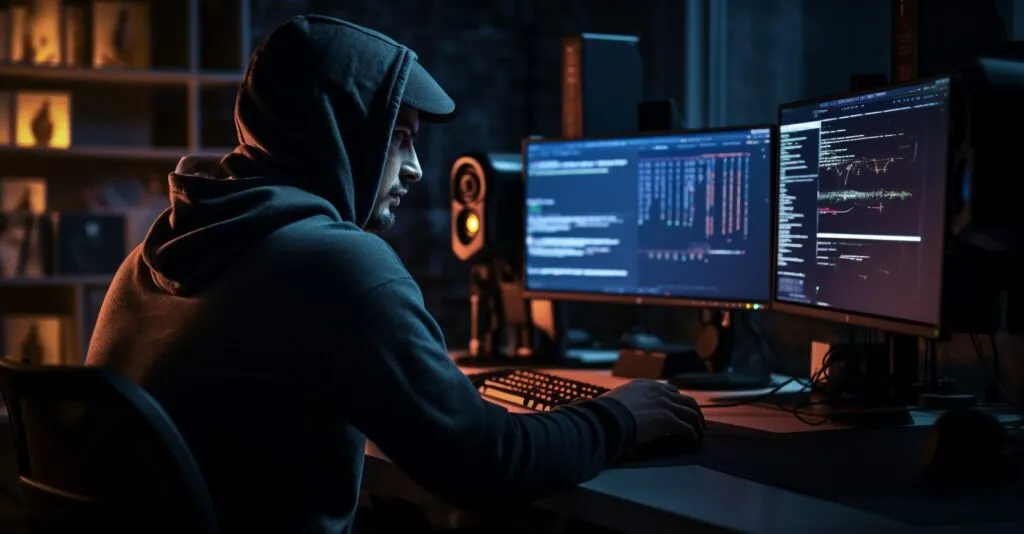 A Hacker Attempting Unauthorized Access