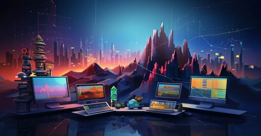 Advanced Cryptocurrency Trading Techniques Illustration