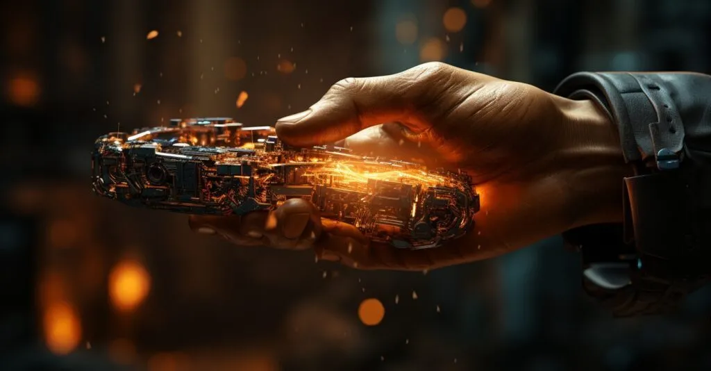 Automation In Disaster Recovery Futuristic Illustration