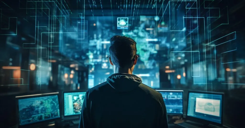 Blockchain Developer At Work
