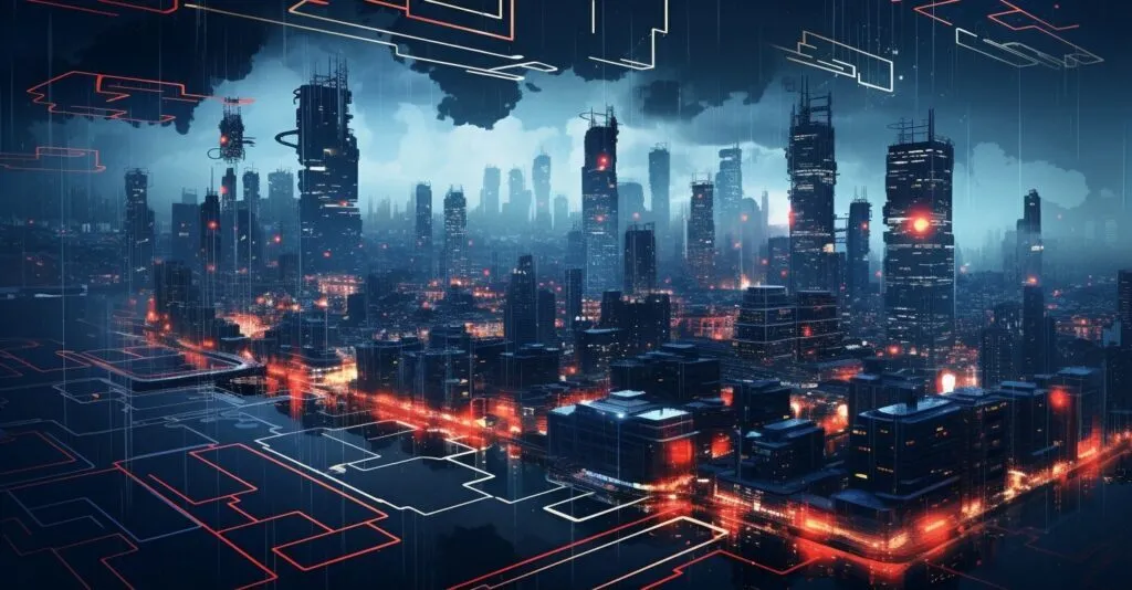 Blockchain Network Illustration