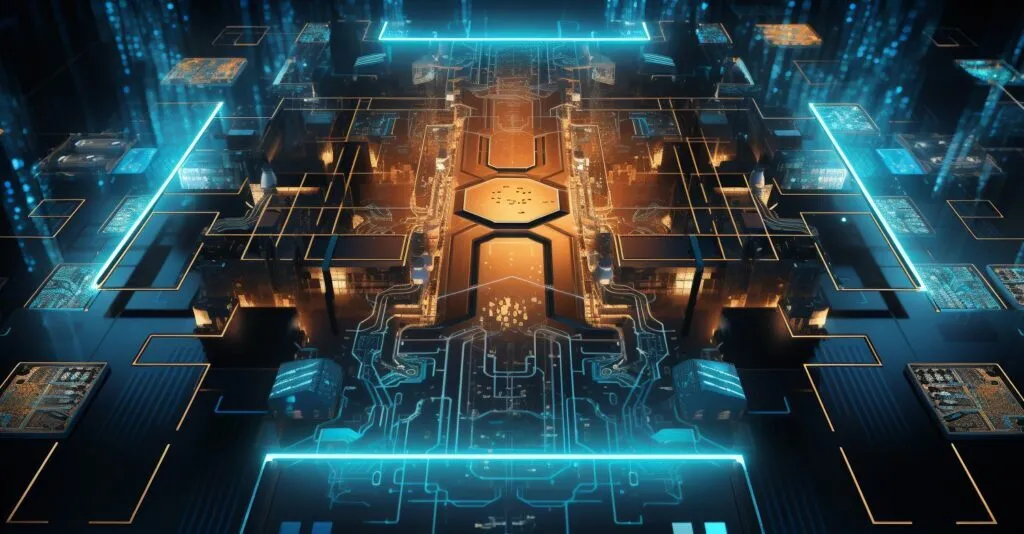 Blockchain Technology Illustration