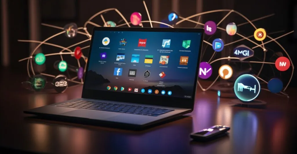 Chromebook And Various Vpn Logos