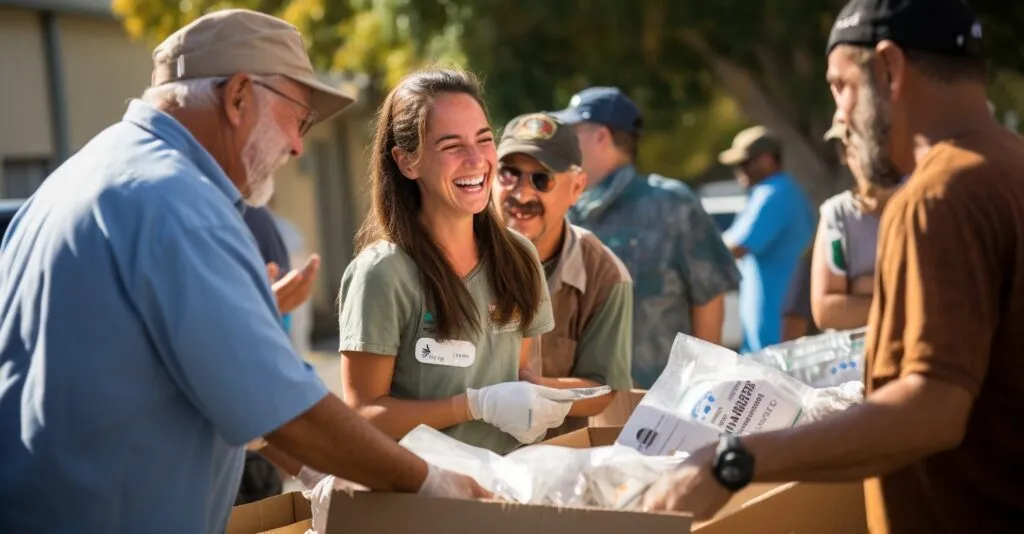 Community Shredding Event In A Local Neighborhood