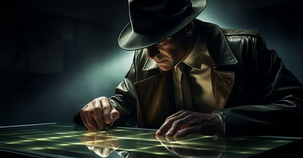 Cyber Detective Wearing A Trench Coat