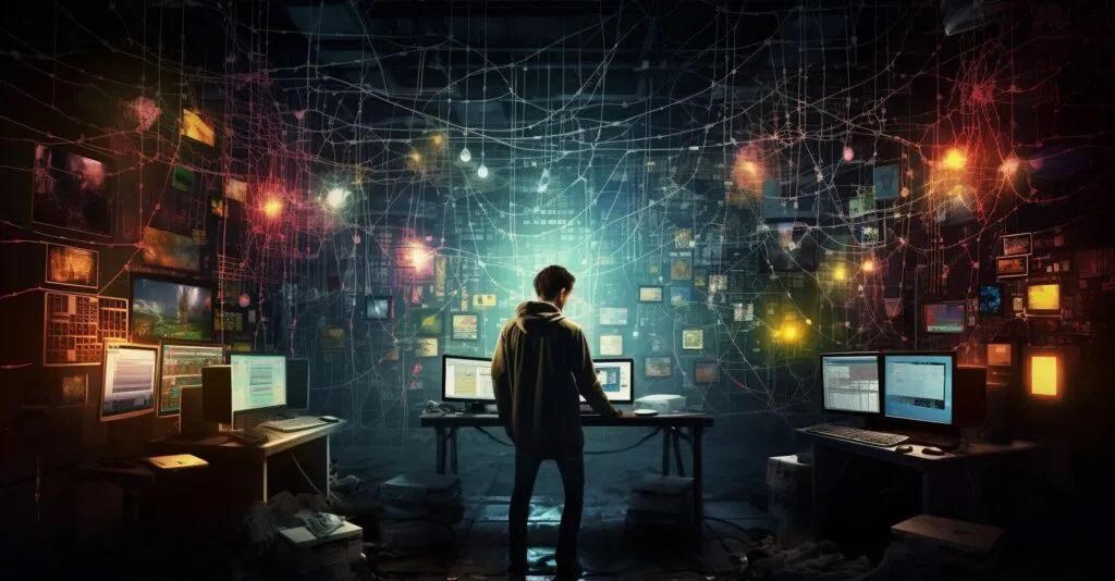 Cyber Hacker In Action