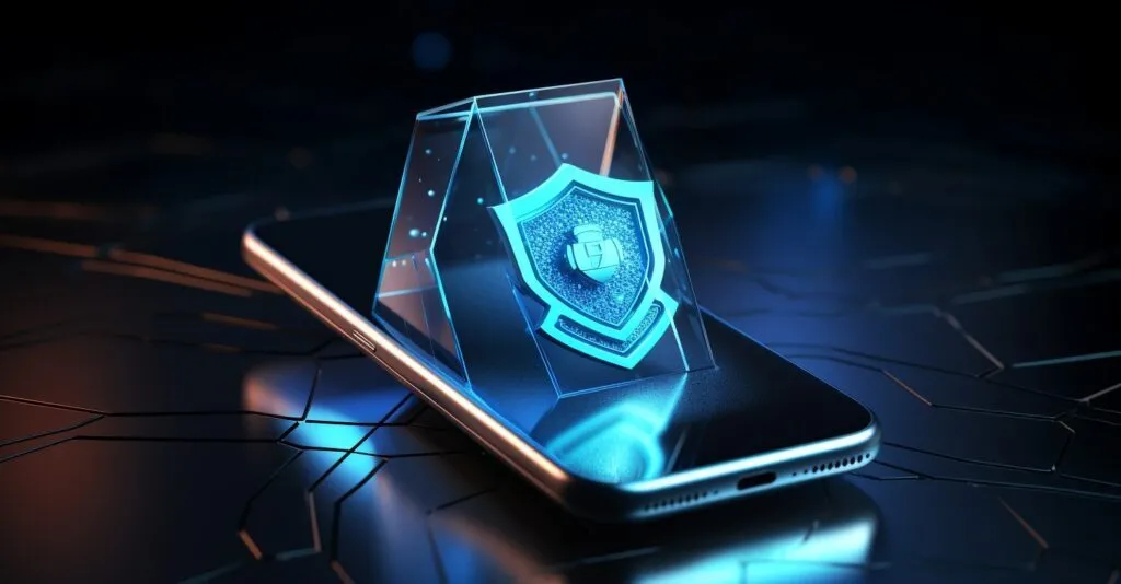 Cybersecurity Shield Illustration
