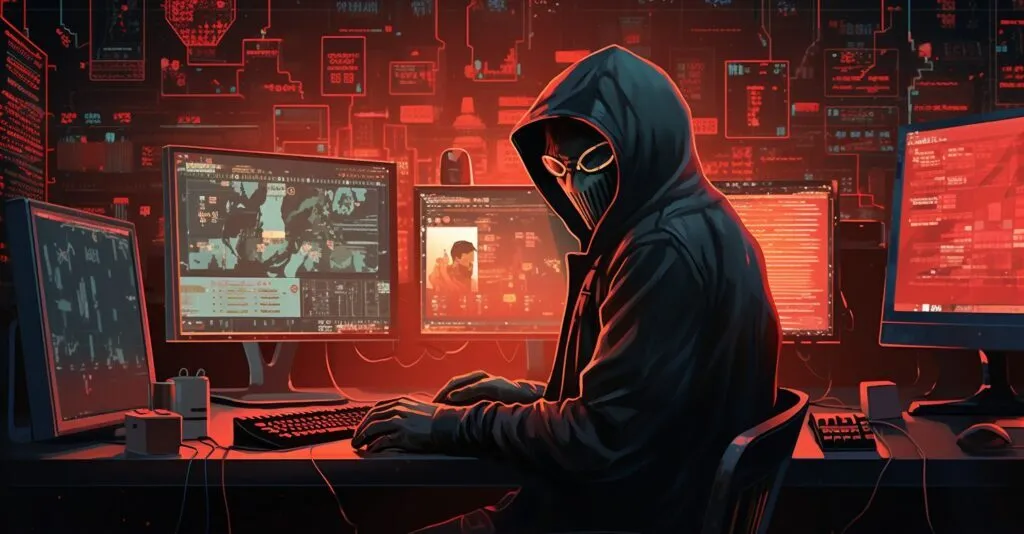 Cybersecurity Threats Illustration