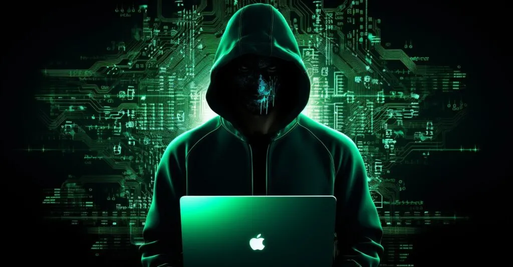 Digital Identity Theft Illustration