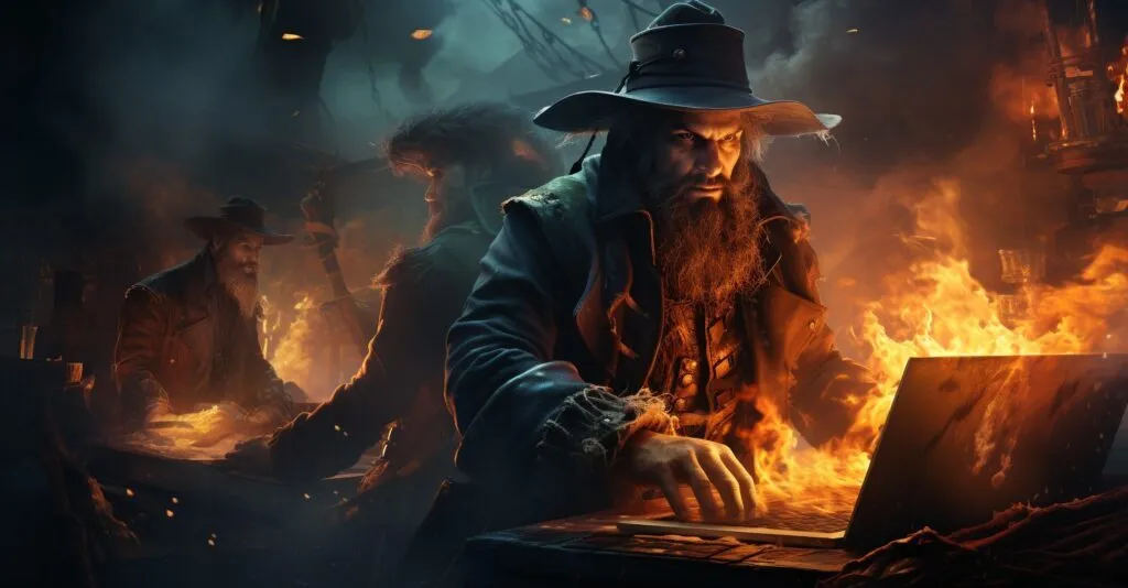 Digital Pirates In Stormy Digital Seas