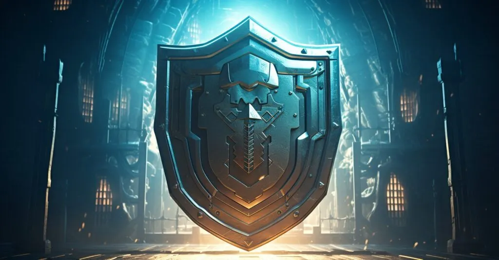 Digital Security Shield And Lock
