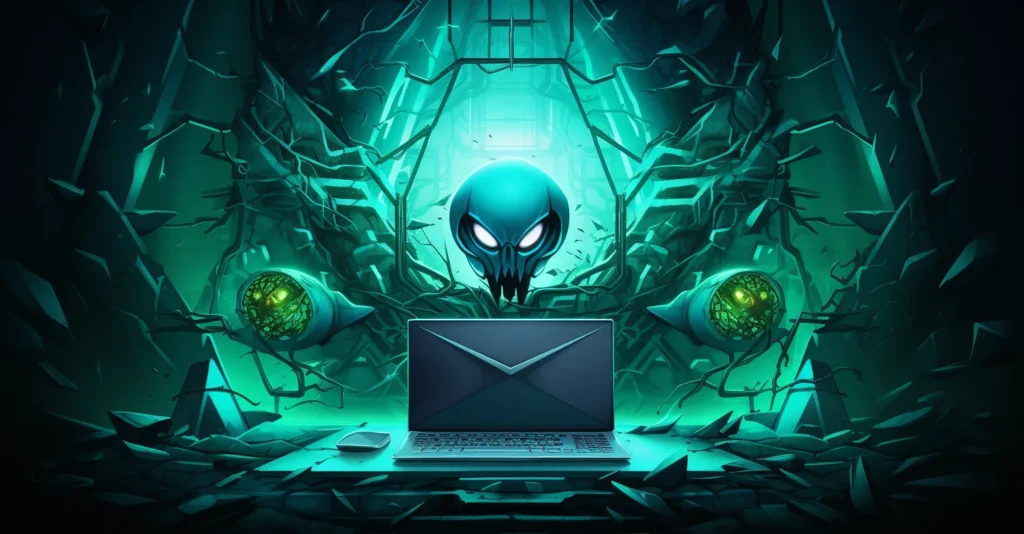 Fortified Castle With Email Icons