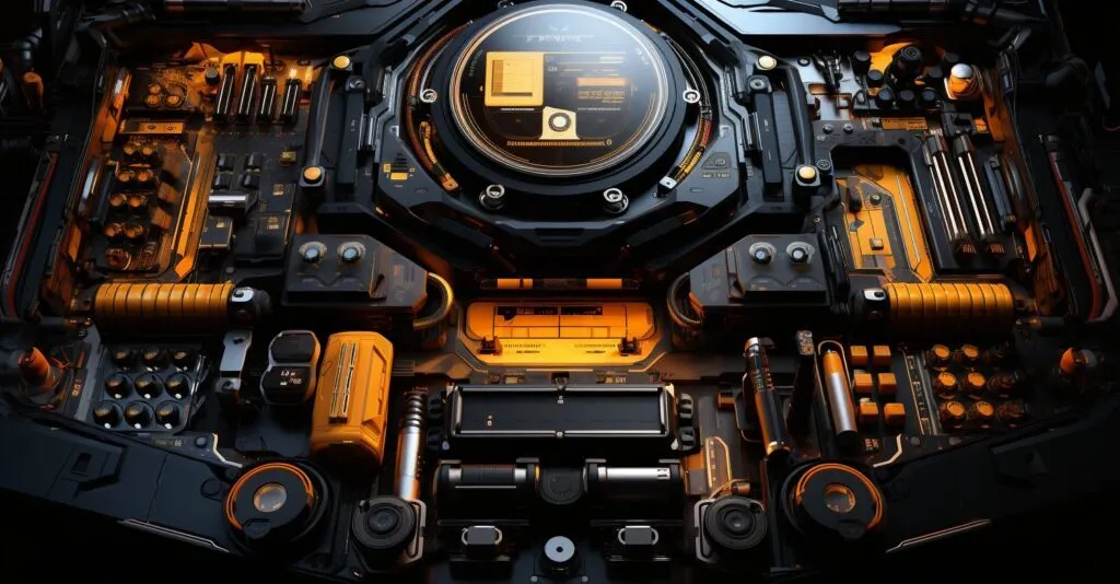Futuristic Security Solutions Interface