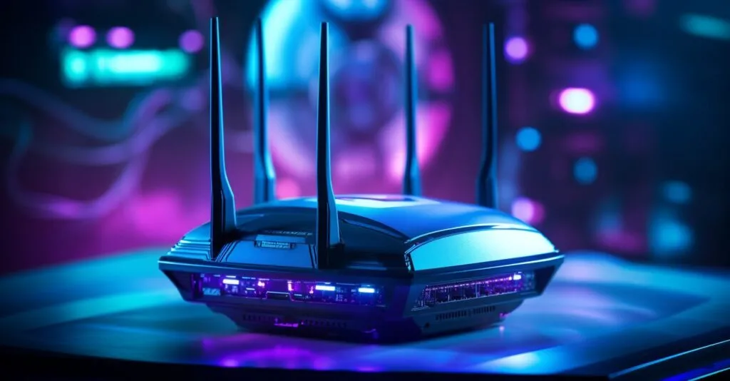 Futuristic, Sleek Wifi Router