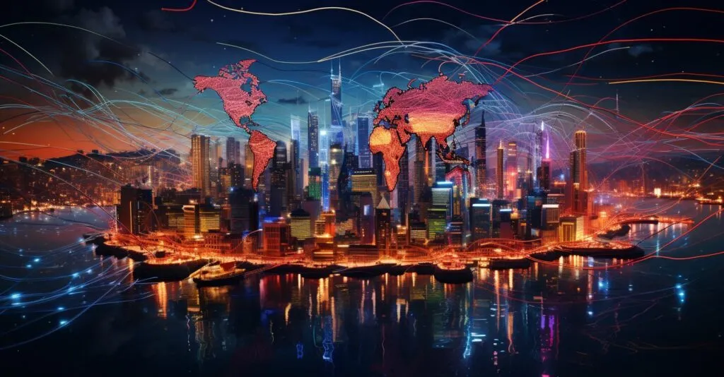 Global Trade Flow In Vibrant Harmony