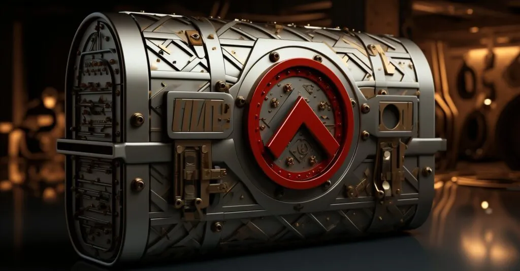 Gmail Logo In A Secure Vault