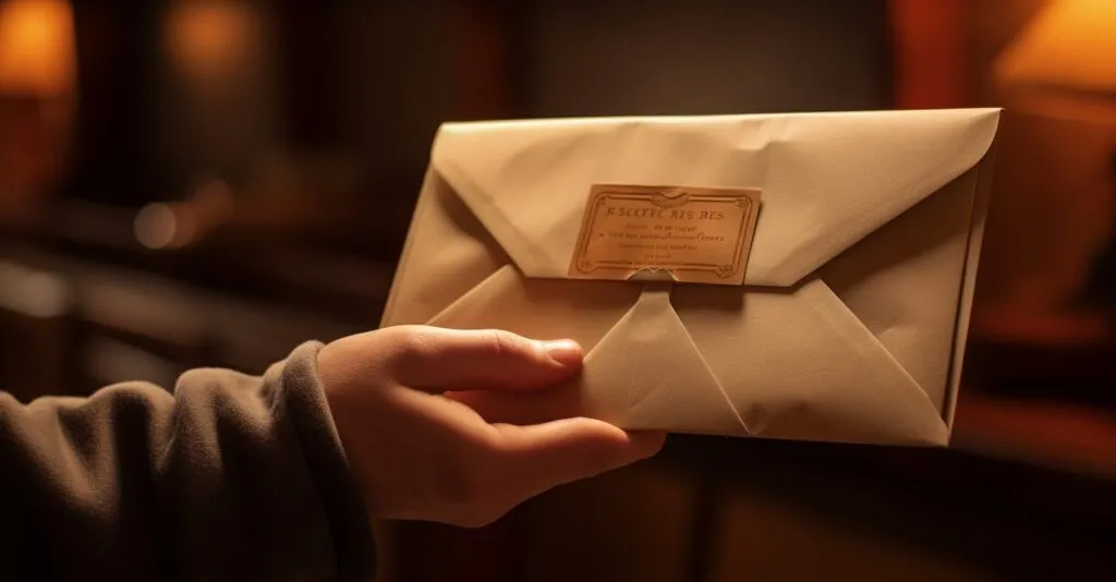 Hand Receiving An Ip Pin Envelope