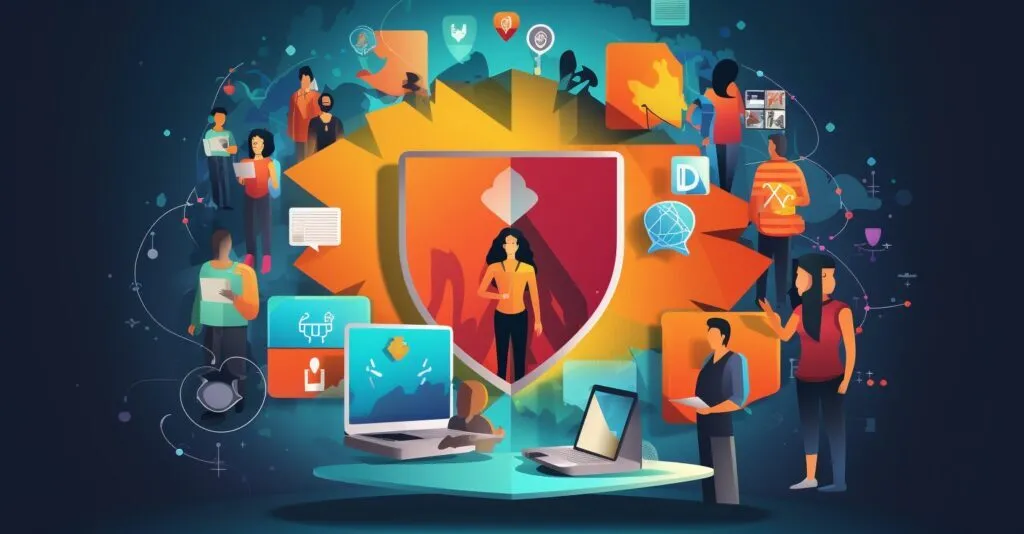How To Protect Your Identity Online Illustration