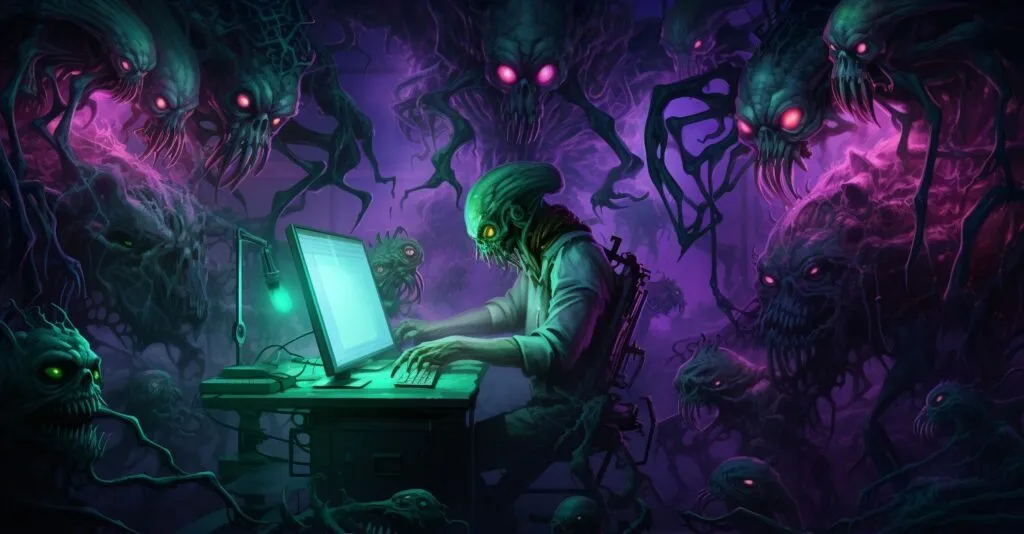 Malware And Viruses Digital Representation