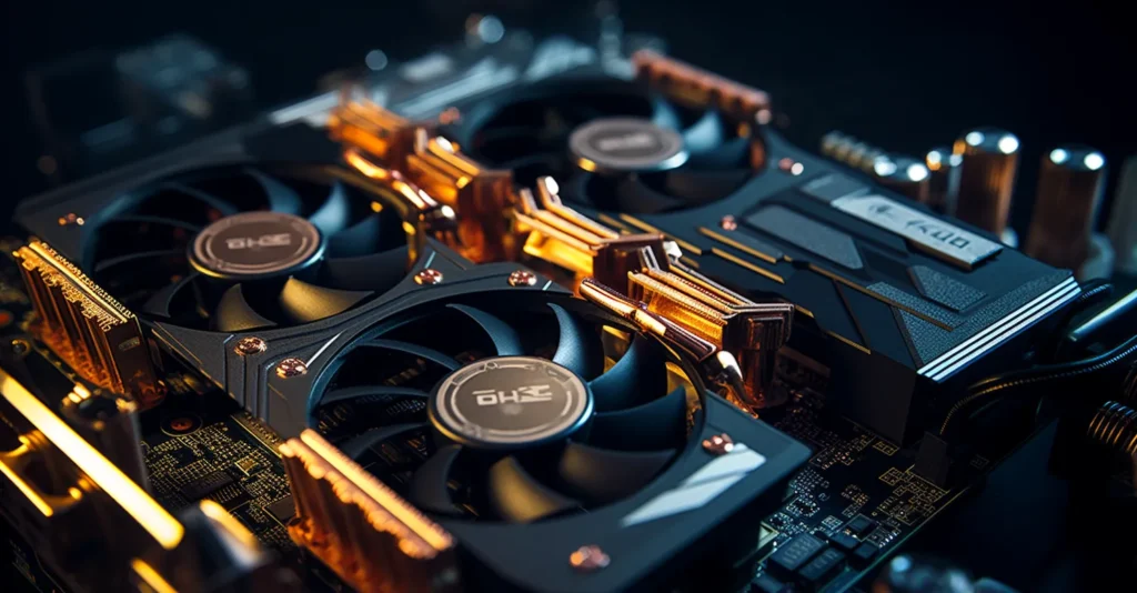 Mining Rig Hardware Close Up