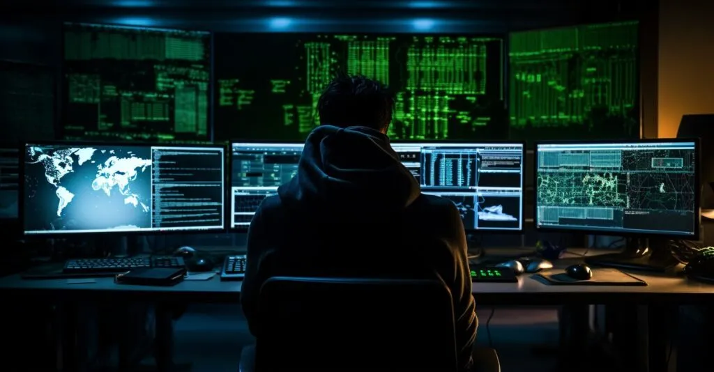 Mysterious Hacker Silhouette