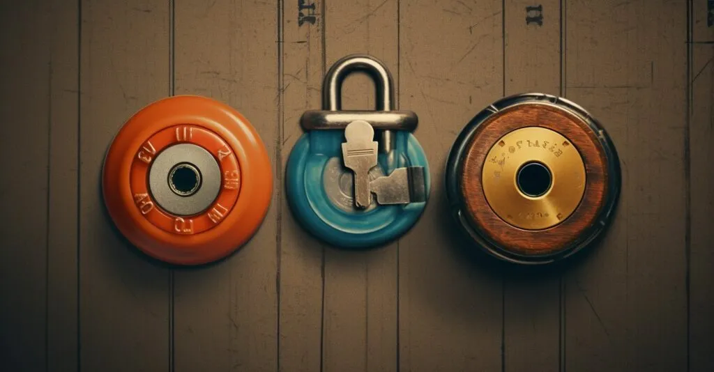 Old Fashioned And Modern Locks Representing Password Updates