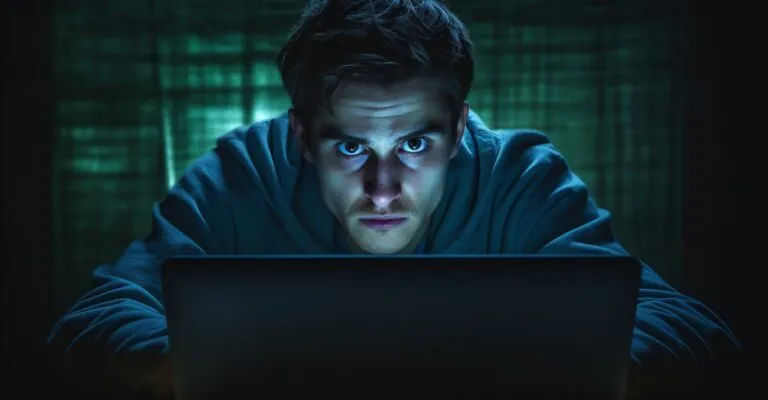 Person Looking At Their Computer