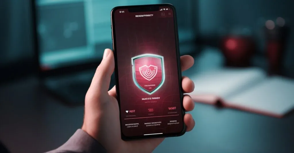 Person's Hand Checking Expiry Date On Mcafee Ui