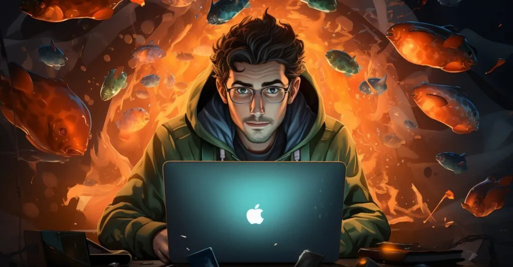 Phishing Attack Simulation Illustration
