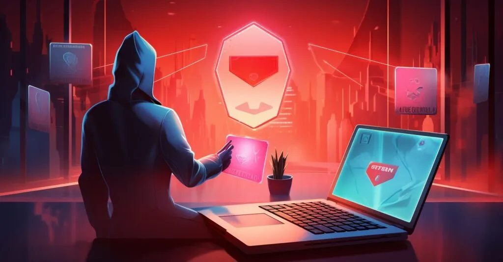Safe Online Shopping Illustration