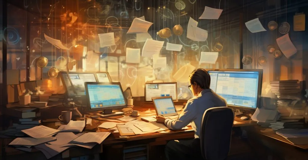 Secure Financial Records Illustration