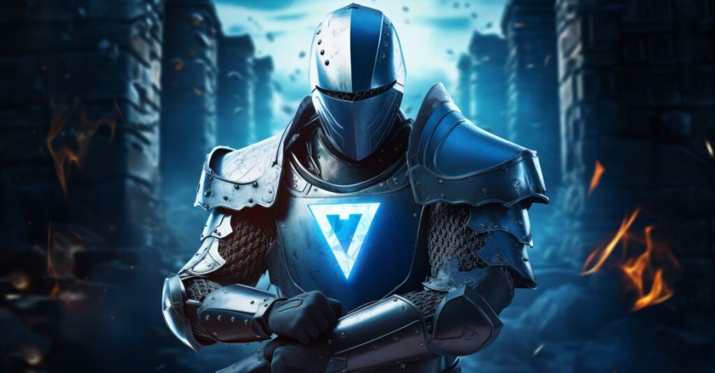 Secure Knight Vpn Shield Concept