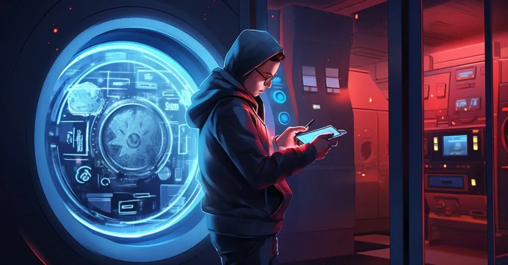 Secure Online Banking Illustration
