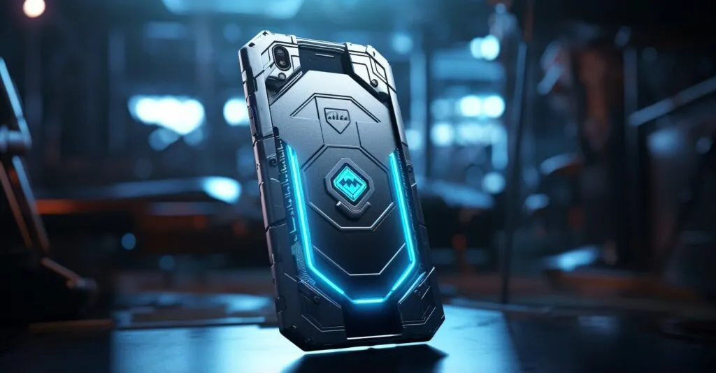 Shielded Smartphone Protected By Active Armor Security