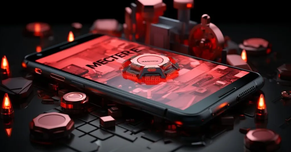Smartphone Screen With Mcafee Notification