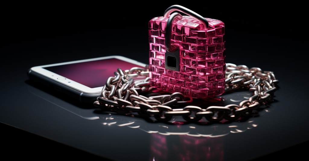 T Mobile Hotspot With A Locked Padlock