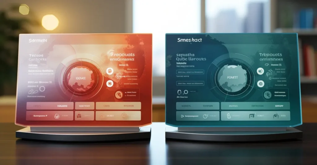 User Interface Comparison Snapshot