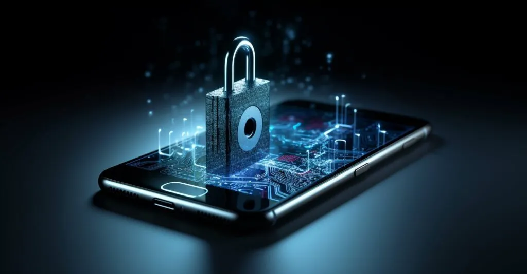 Visual Metaphor Depicting A Padlock