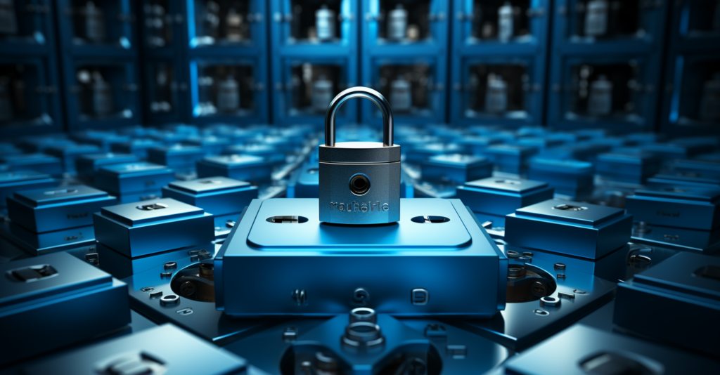 Yahoo Data Breach Digital Lock And Key
