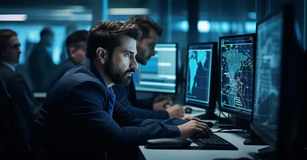 Cybersecurity Professionals At Work