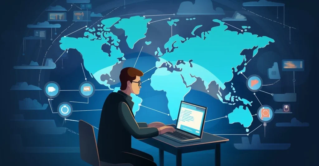 Illustration Of Vpn And Proxy Tools