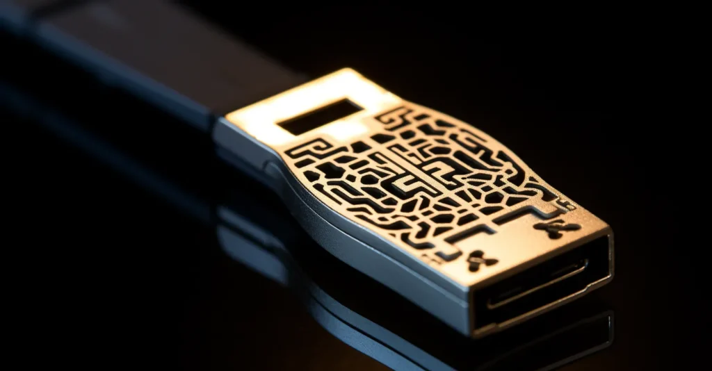 USB Security Key Close Up