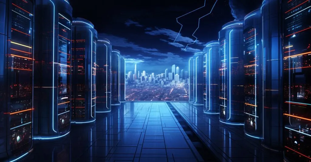VPN Server Farm Illustration