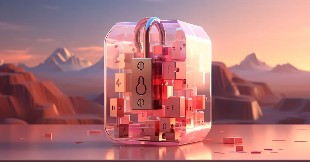 Virtual Lock Above Instagram Post