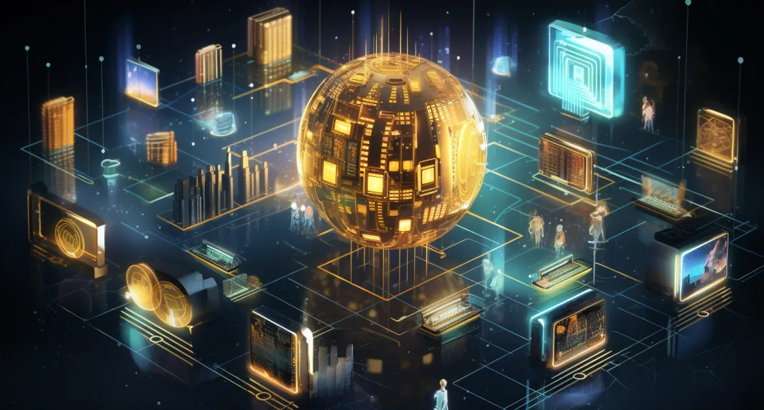 Cryptocurrency Cityscape A Future City With Crypto