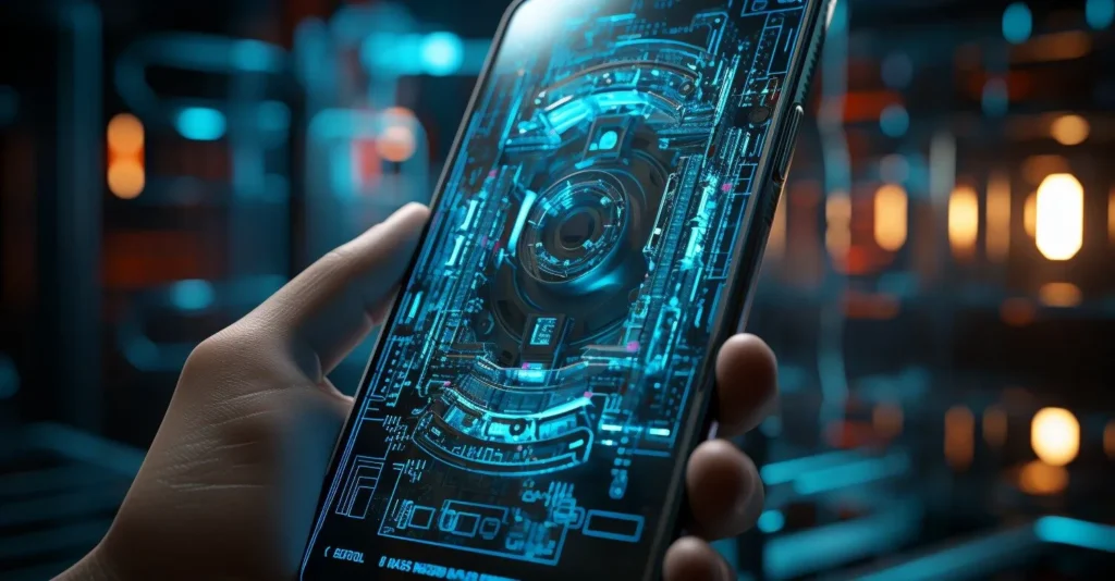 Secure Folder Interface On Smartphone