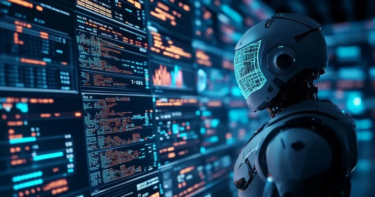Futuristic Financial Automation Concept